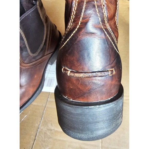 Ariat Men\'s 10.5 D ATS Pro Brown Leather Square Toe Chelsea Boots Style 10019848 main image 12
